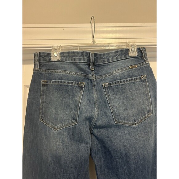 KanCan High Rise Wide Leg Crop Blue Denim Jeans Women's Size 9 / 28  Button Fly - Picture 5 of 7